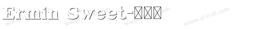Ermin Sweet字体转换